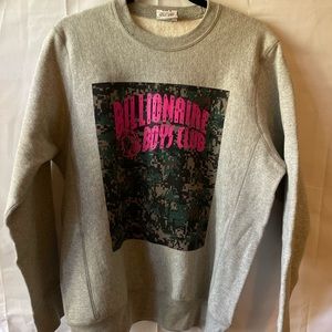 Billionaire Boys Club Grey Crew Neck pink+camo